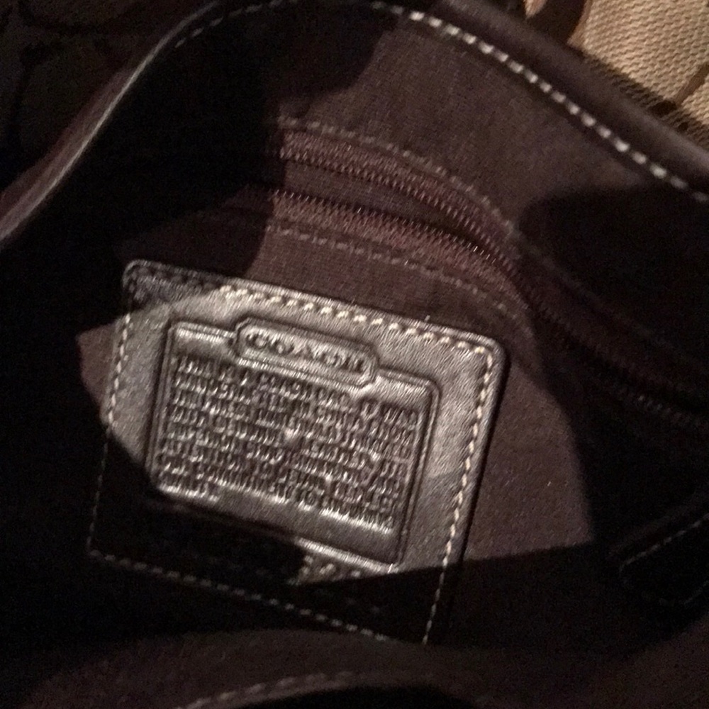 Coach bag, brown c pattern fabric - Picture 2 of 4